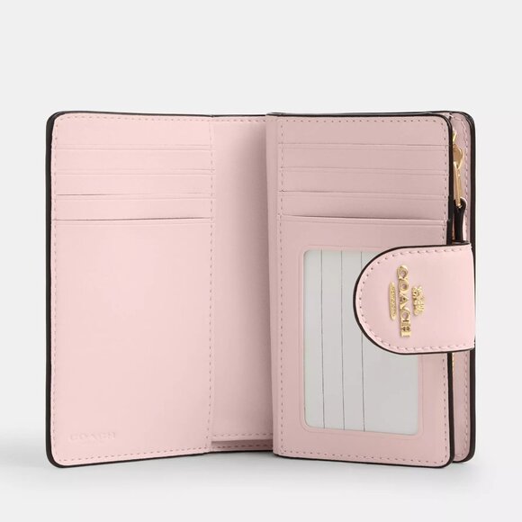 🌸 Coach Medium Corner Zip Wallet With Rosette Print - Picture 3 of 8